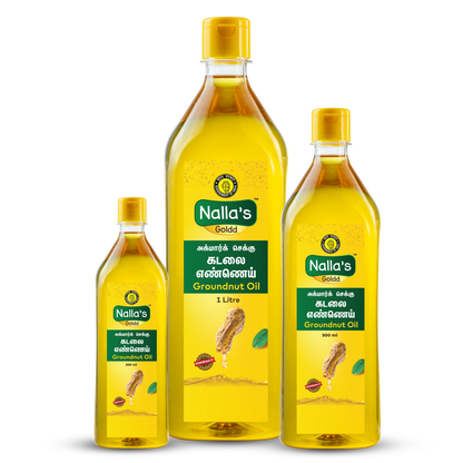 Nalla's Goldd Groundnut oil